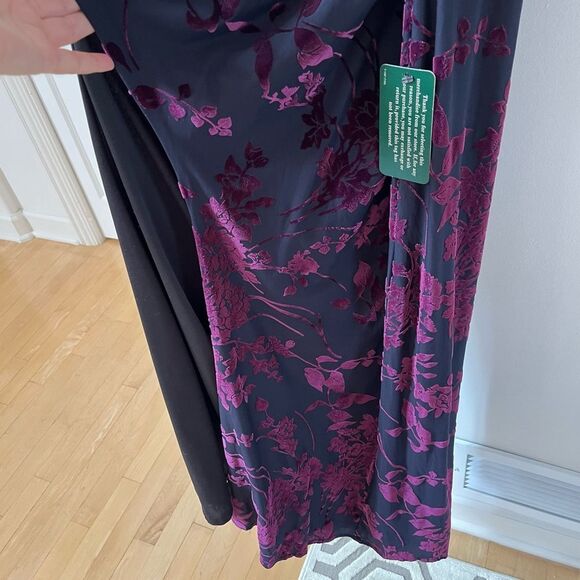 Arianna By Rachel Kaye Vintage Velvet Floral Fairy Whimsigoth Grunge 90s Dress - Picture 12 of 15